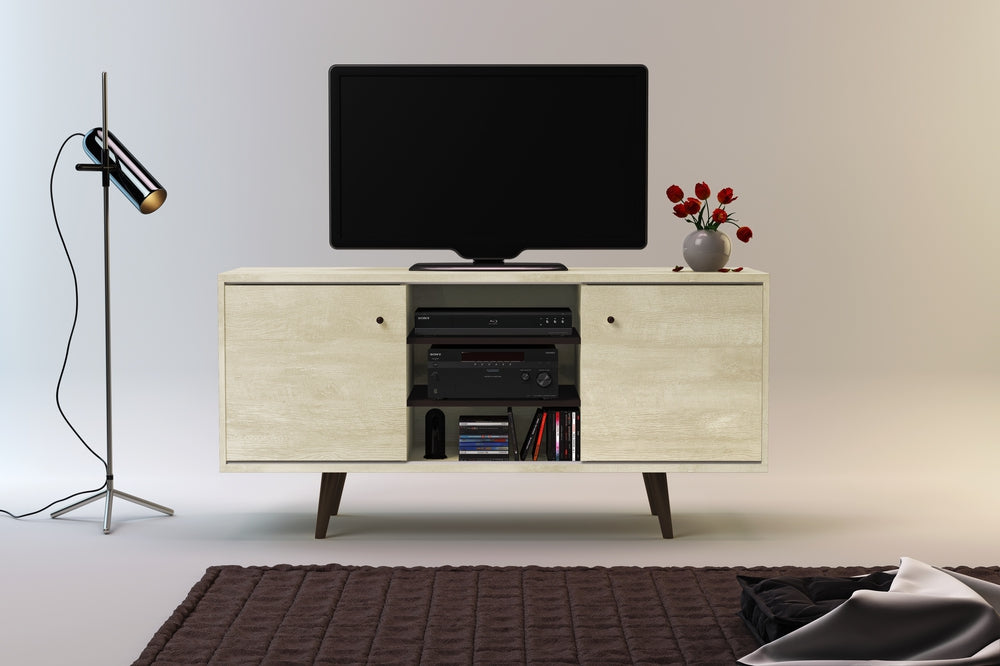 Midtown Concept 3-Shelf TV Stand for 52-in TV - Sand