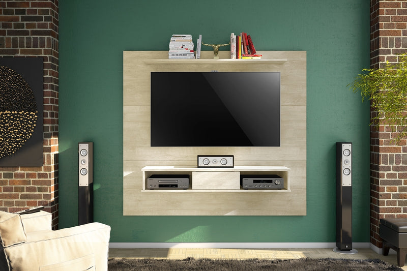 Midtown Concept Wall Mounted TV Shelf Board for 70-in TV - Sand