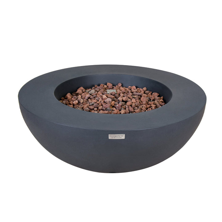 Lunar Outdoor Dark Grey Fire Bowl - Select Fuel Type