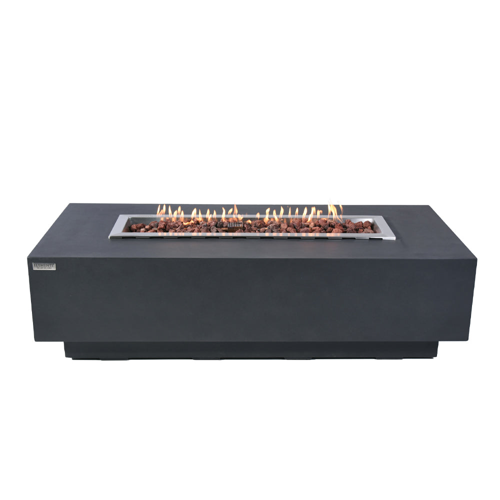 Granville Outdoor Dark Grey Fire Pit Table - Select Fuel Type