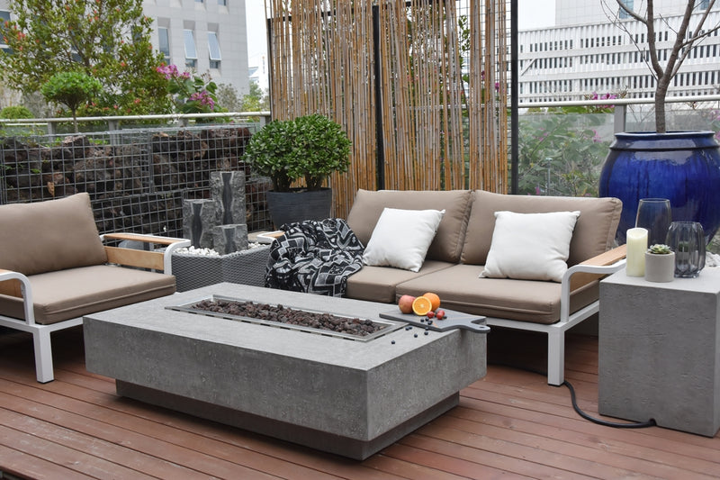 hampton bay fire pit set