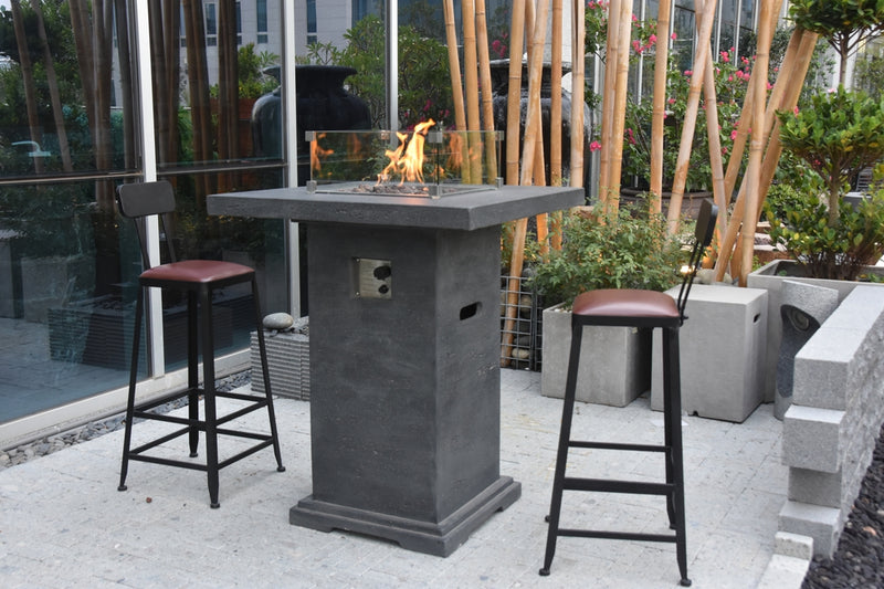 Montreal Outdoor Firepit Table - 34 Inches - Liquid Propane