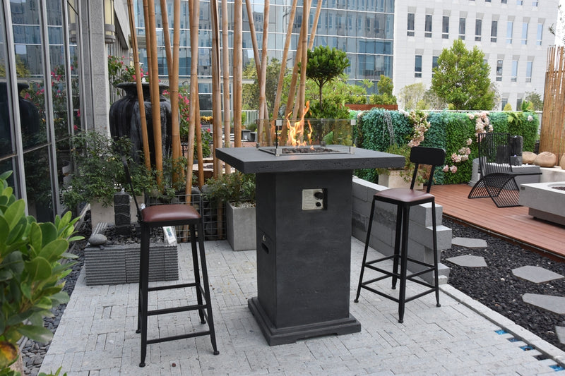 Montreal Outdoor Firepit Table - 34 Inches - Liquid Propane