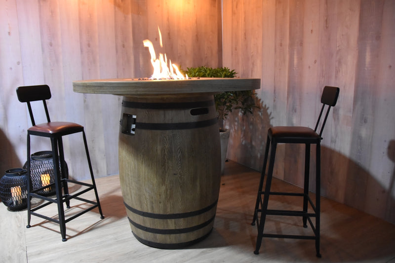 Tuscany Outdoor Reinforced Concrete Fire Pit Table - 48 Inch - Liquid Propane