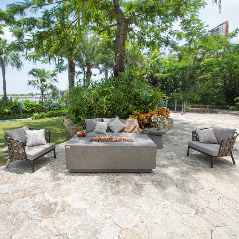 Elementi Andes Propane Fire Pit 66 x 32 Inches