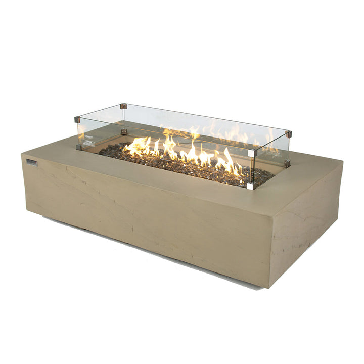 Colorado Outdoor Sunlight Yellow Fire Pit Table - Select Fuel Type