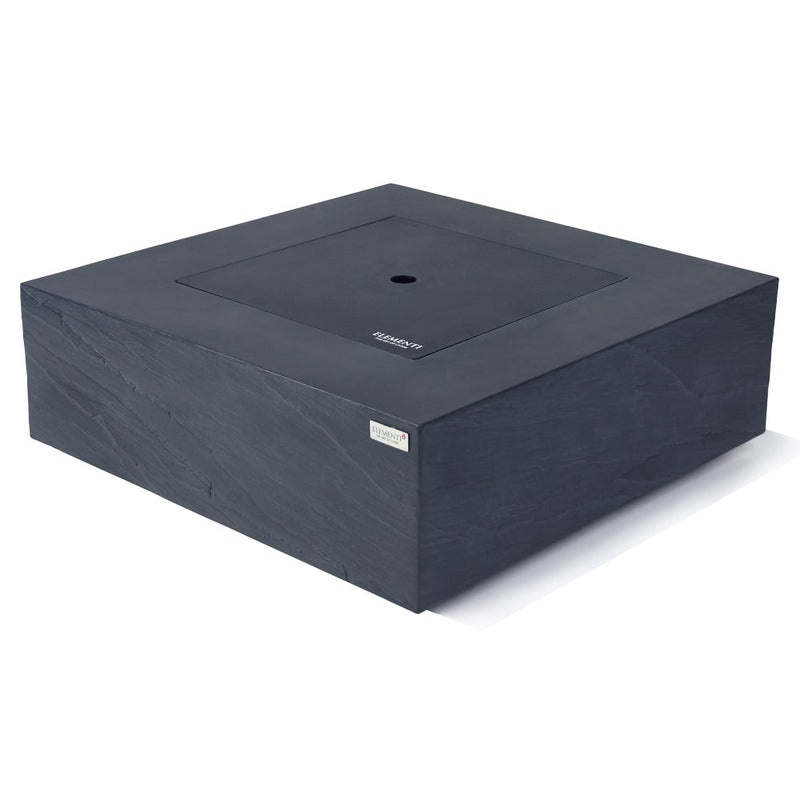 Roraima Outdoor Slate Black Fire Pit Table - Select Fuel Type