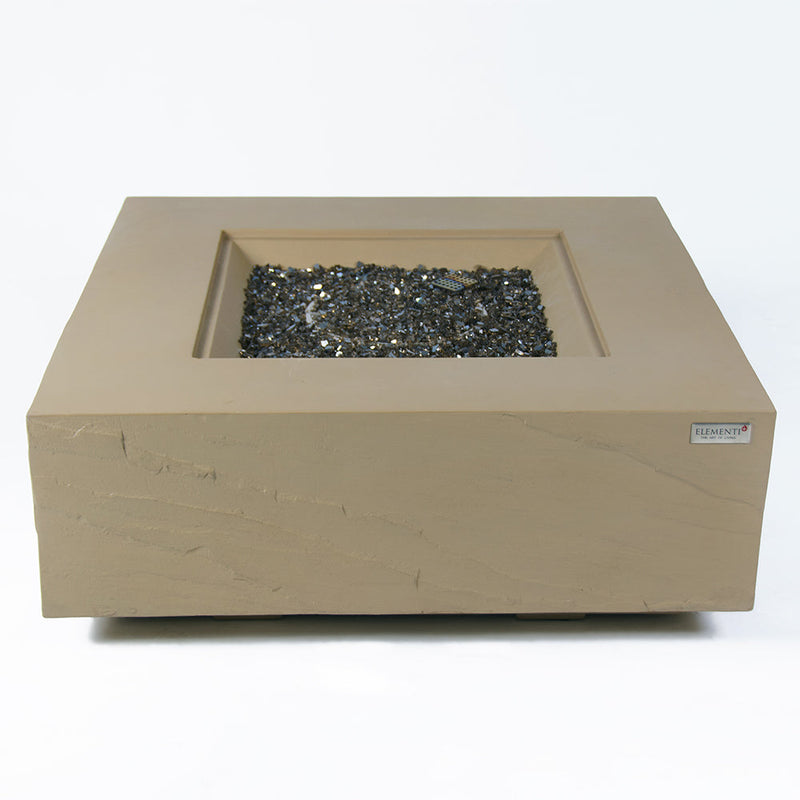 Uluru Outdoor Sunlight Yellow Fire Pit Table - Select Fuel Type