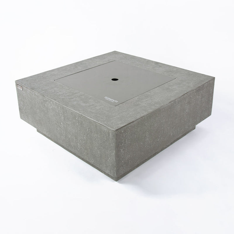 Victoria Outdoor Light Grey Fire Pit Table - Select Fuel Type