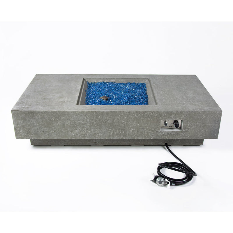 Monte Carlo Outdoor Light Grey Fire Pit Table - Select Fuel Type