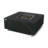 Sofia Outdoor Bulgaria Black Fire Pit Table - Select Fuel Type