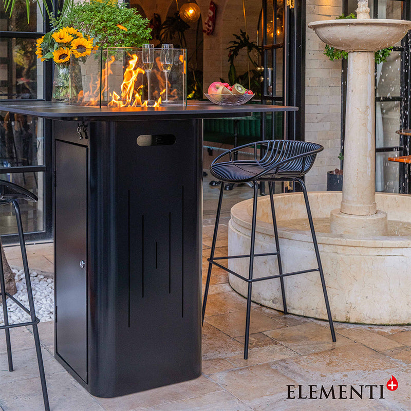 Elementi Plus Propane Fire Pit Black