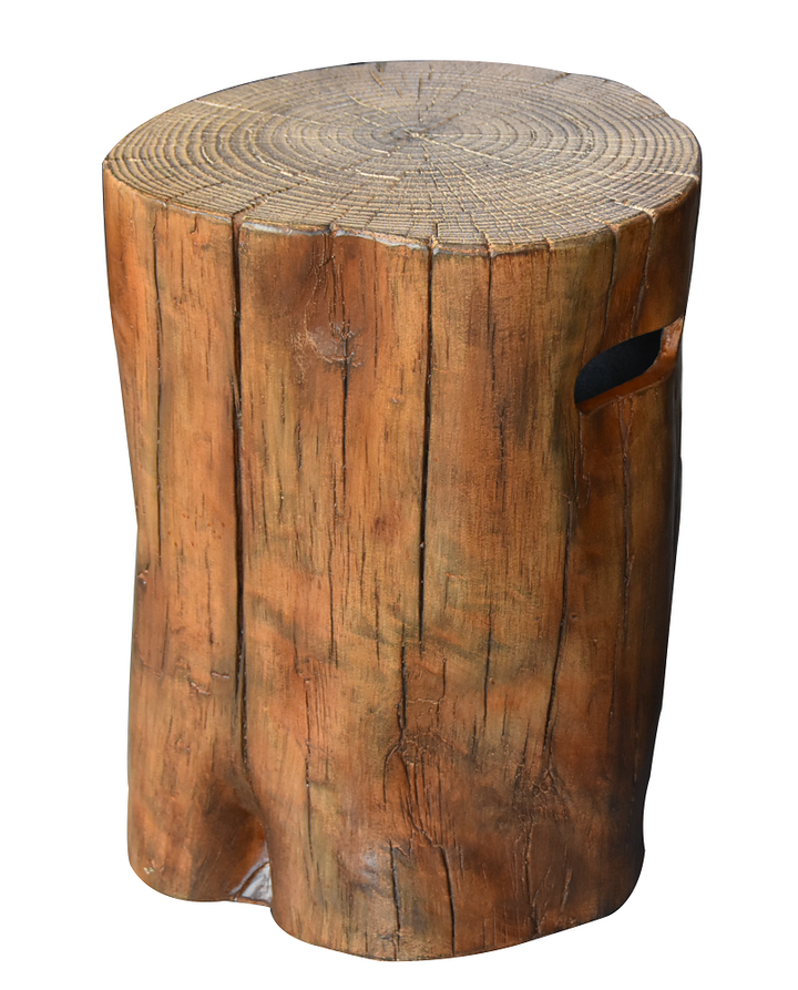 Elementi Outdoor Propane Tank Cover Hideaway Firepit Accessories Side Table-Driftwood