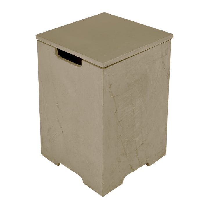 Elementi Plus Square Propane Tank Cover Hideaway Table - Sunlight Yellow, 15.9 x 15.9 x 24.9 Inches