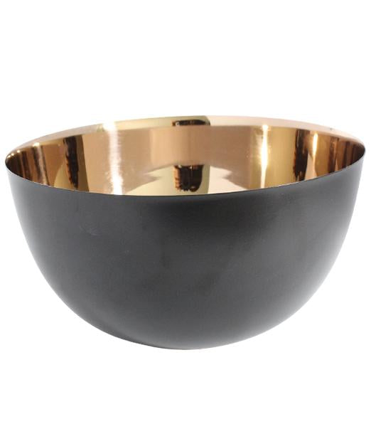 Shiny Copper Black Matt China Bowl