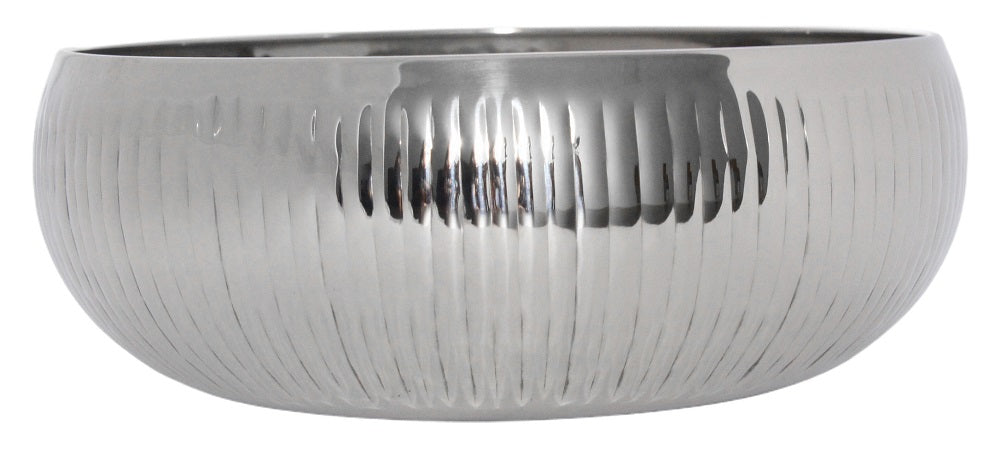 Belly Bowl - Ribbed Hammered & Shiny