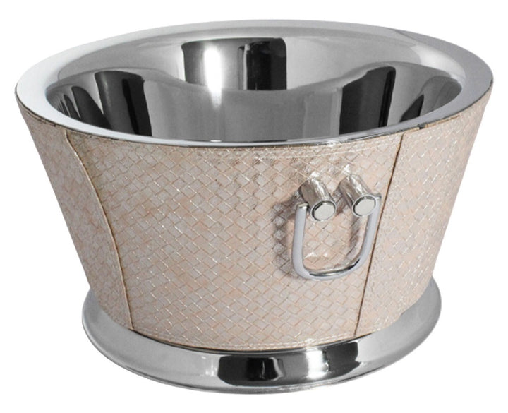 Wine Chiller Bucket - Pink Leather