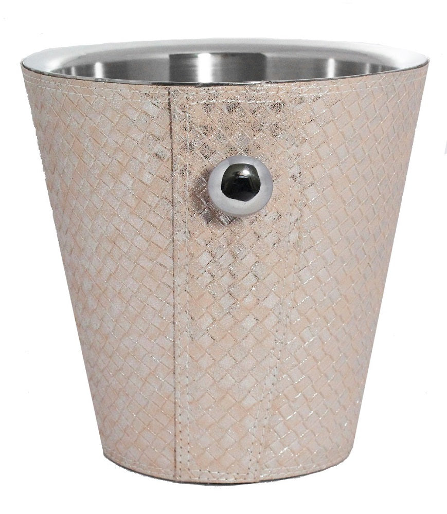 Champagne Bucket - Pink Leather