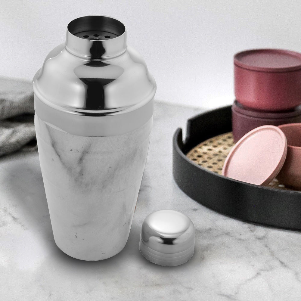 Cocktail Shaker - White Marble