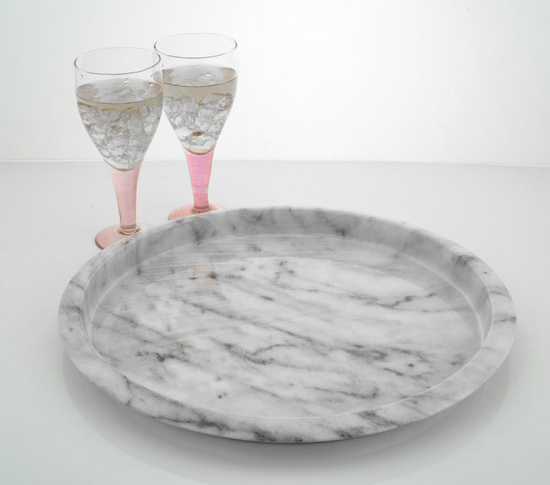 Serving Tray - White Marble
