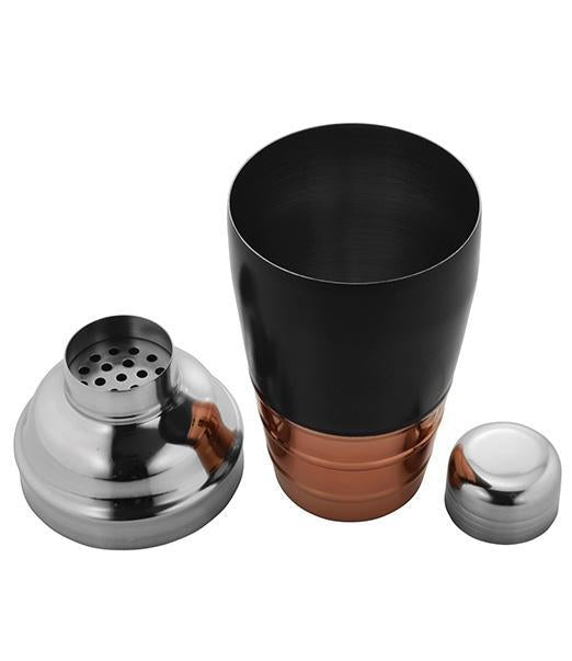 Half Copper & Black Matt Cocktail Shaker
