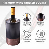 Wine Cooler - Copper & Black Matte
