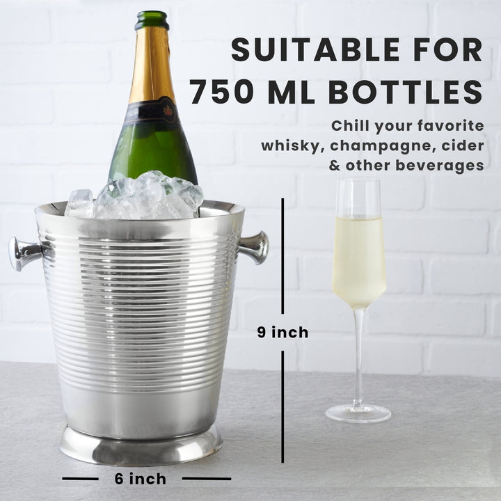 Champagne Bucket - Ribbed & Shiny