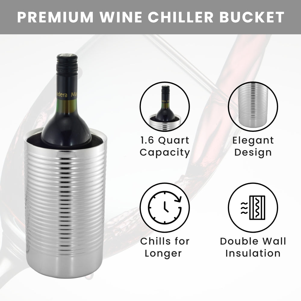Wine Cooler - Ribbed & Shiny