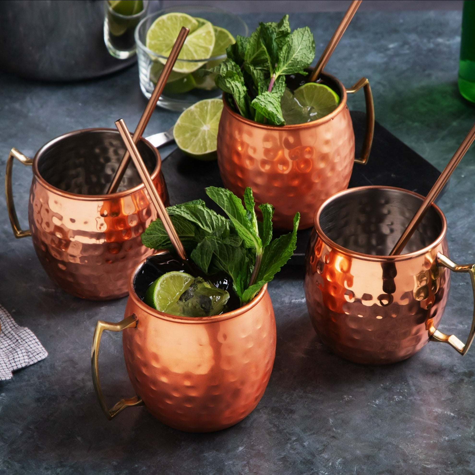 Moscow Mule Copper Mugs - 8 Piece Set | Moscow Mule Mug Sets