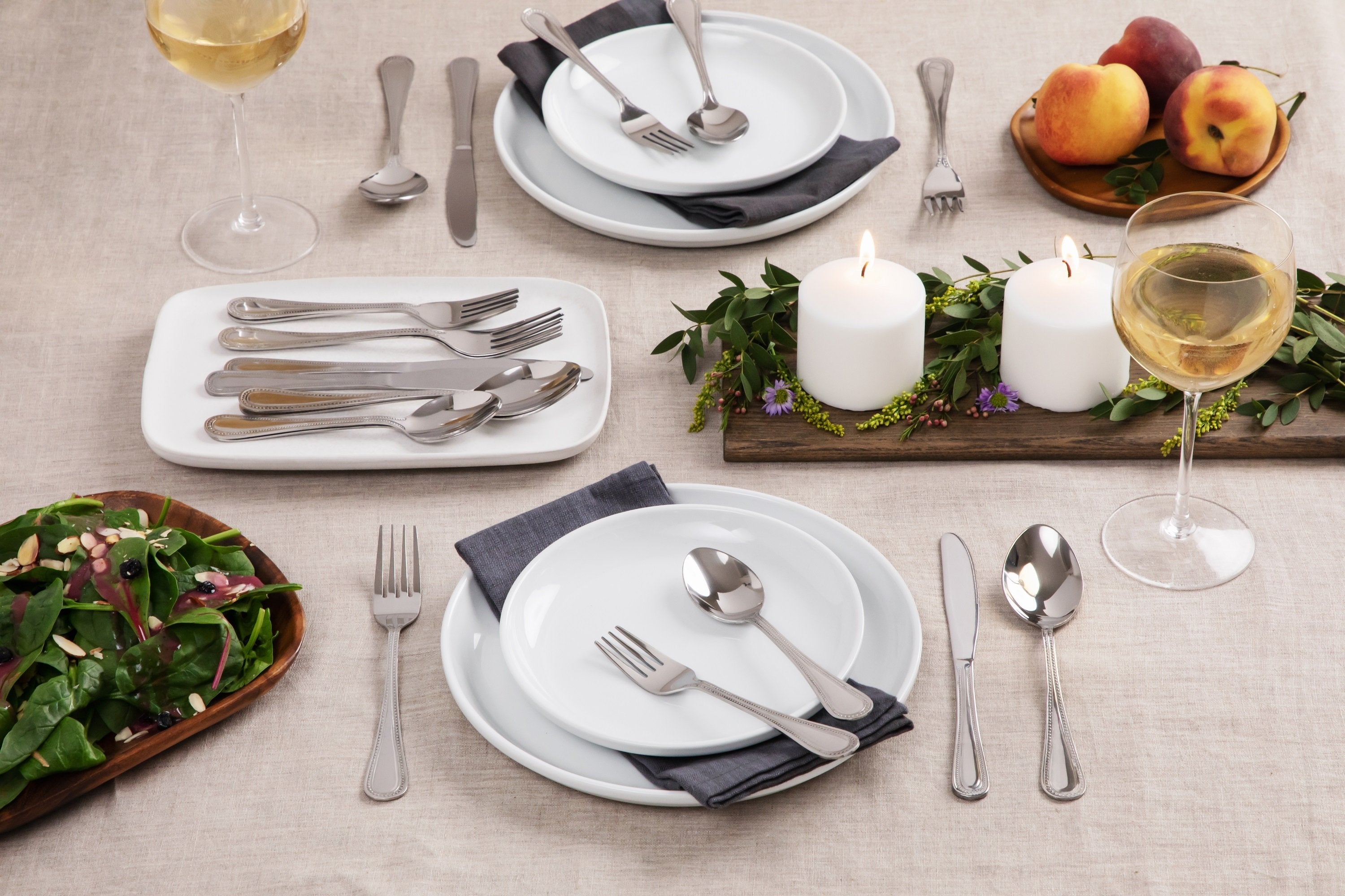 Beads Stainless Steel Silverware Cutlery Set