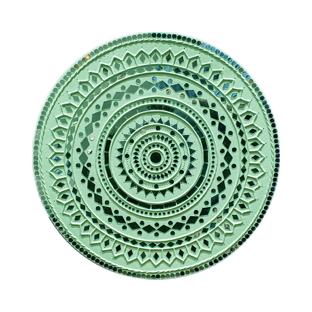 Handmade Lippan Art Mirror Home Decor - view 5
