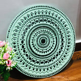 Handmade Lippan Art Mirror Home Decor - view 6