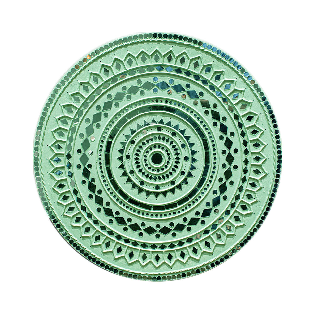 Handmade Lippan Art Mirror Home Decor - view 7