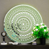 Handmade Lippan Art Mirror Home Decor - view 8