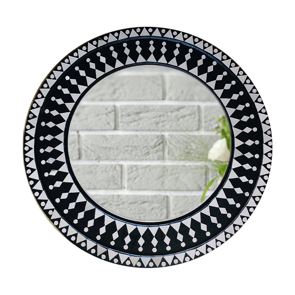 Handmade Lippan Art Mirror Home Decor - view 17