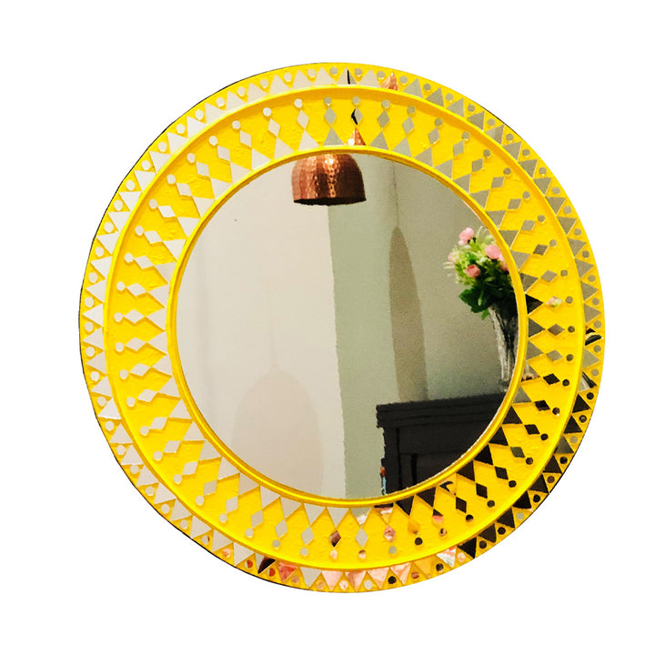 Handmade Lippan Art Mirror Home Decor