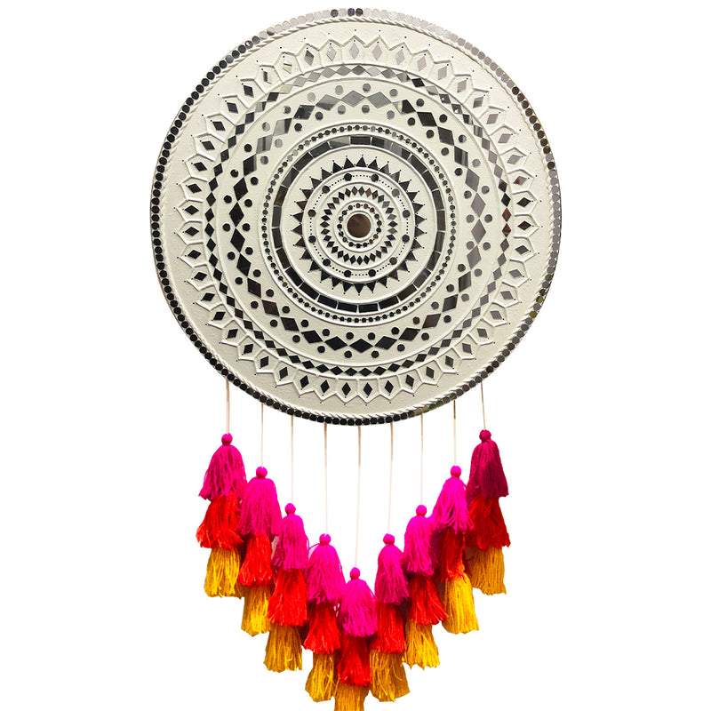Handmade Lippan Art Mirror Home Decor