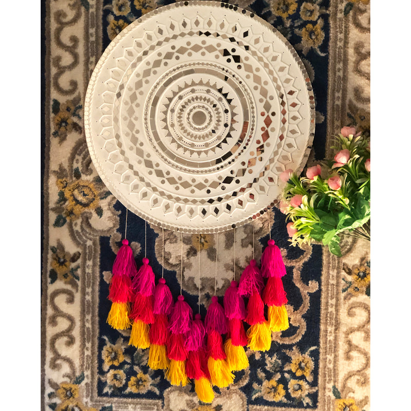 Handmade Lippan Art Mirror Home Decor
