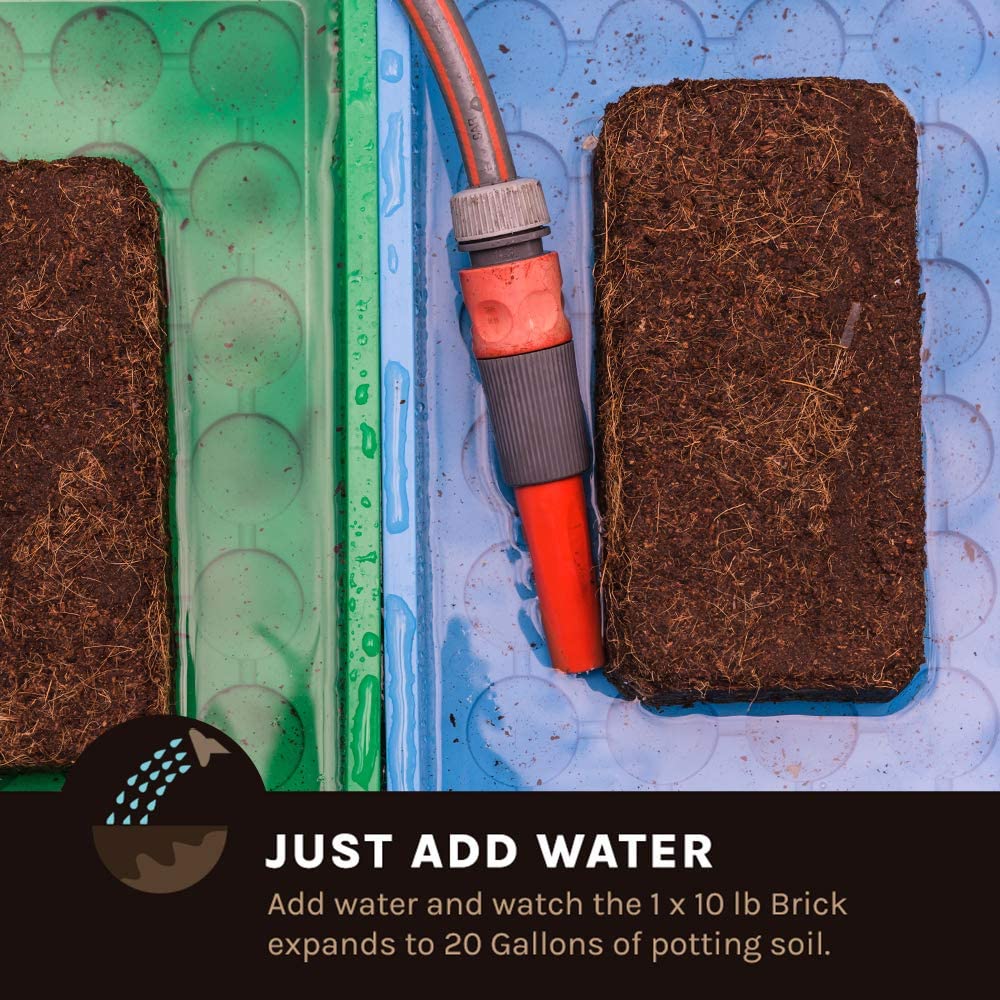 Envelor 10lb Compressed Coco Coir Brick Potting Soil : Target