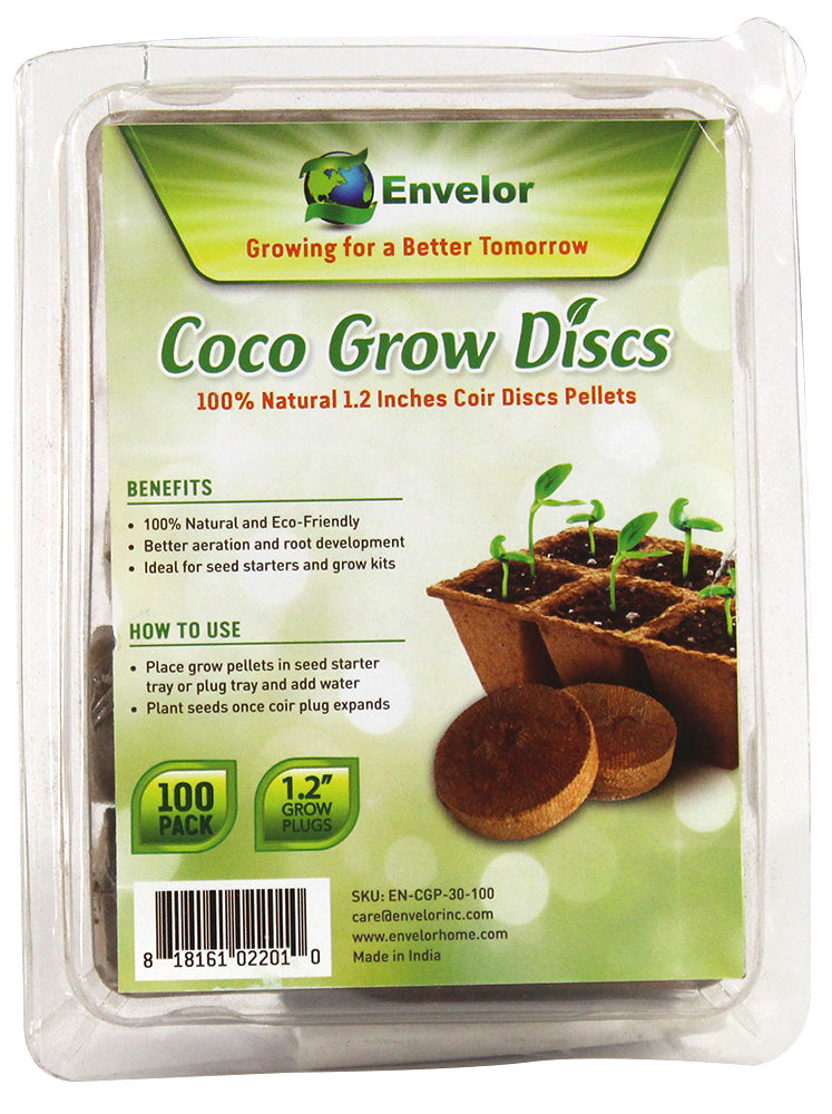 Coir Grow Discs 1.2 Inches - 100 pack