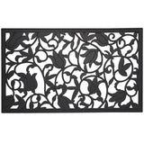 Tulips Iron Rubber Welcome Doormat