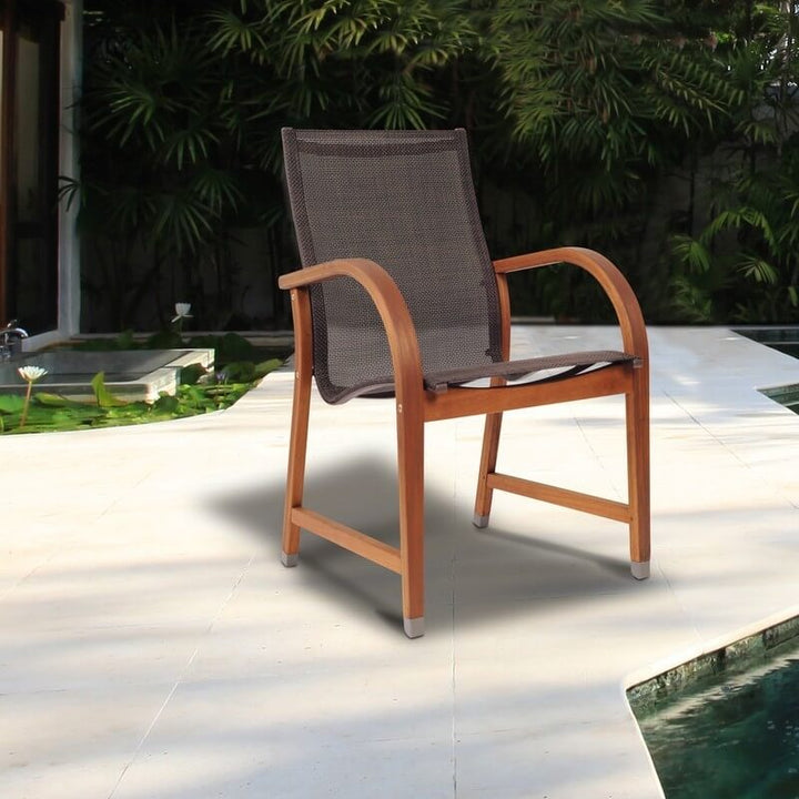 Bahamas 4 Piece Eucalyptus Arm Chair Set