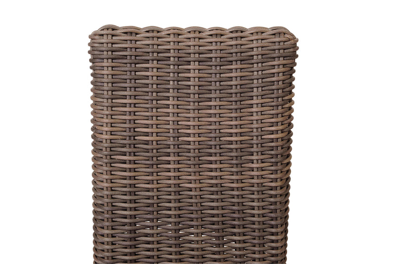 Singapore 2 Piece Teak Wicker Stackable Armchair Set