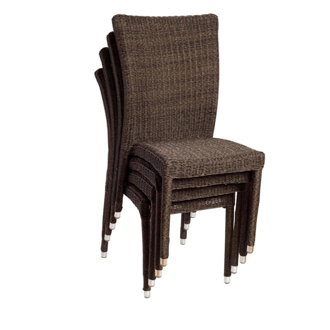 Bari Wicker 4 Piece Chair Set