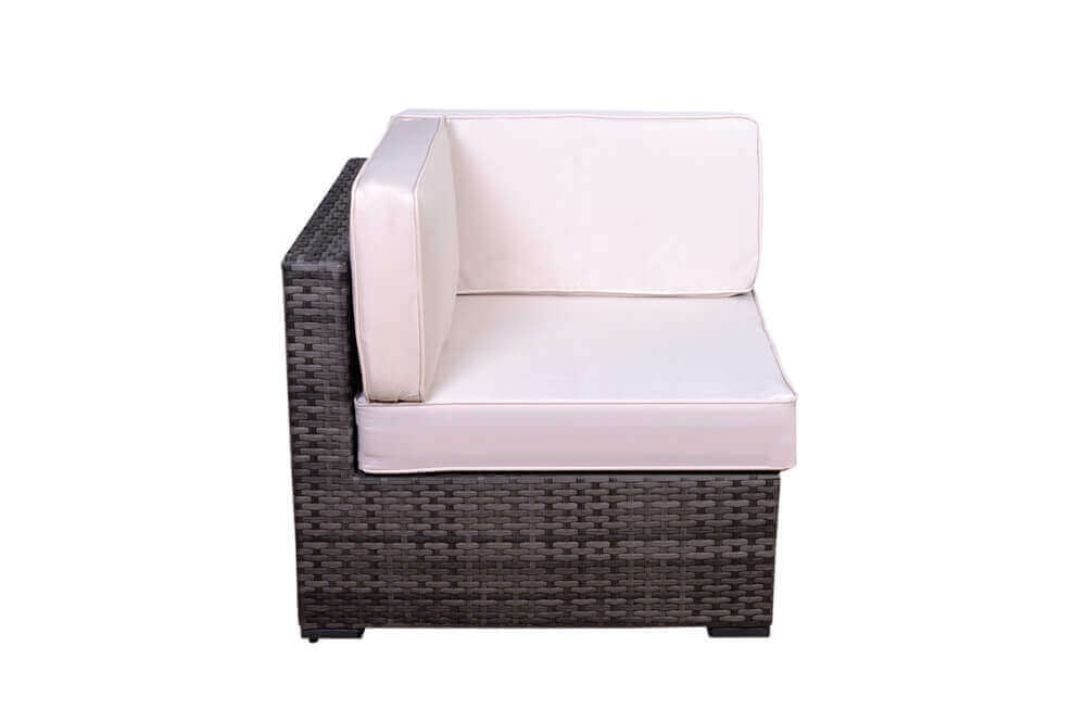 Clermont 6 Piece Grey Wicker Seating Set