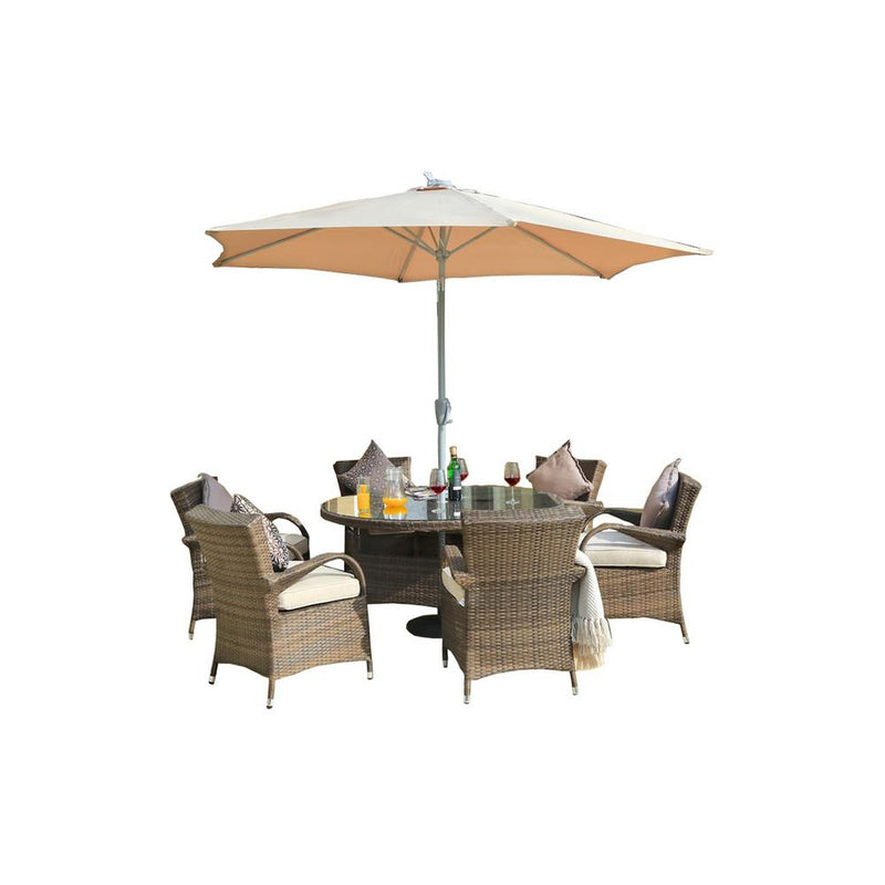 8 Piece Outdoor Patio Dining Conversation Set
