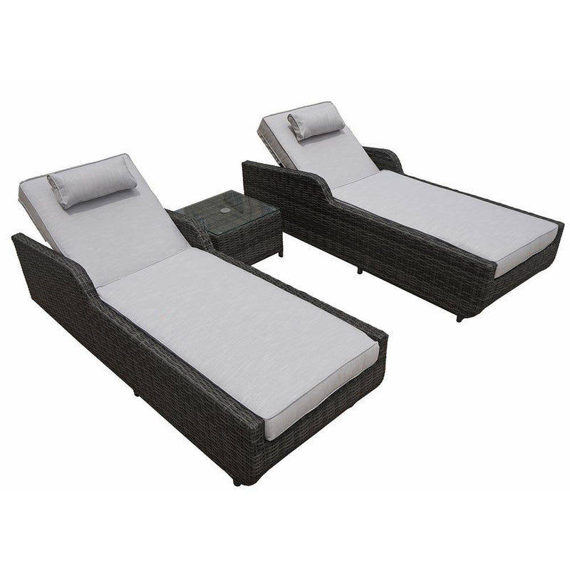 3 Piece Hathaway Lounger Outdoor Lounge Patio Set