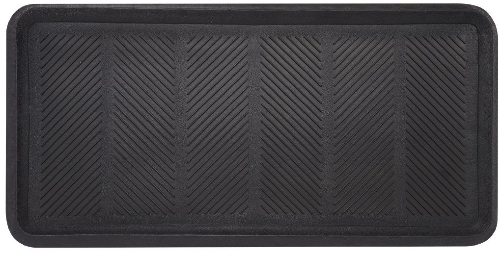 Chevron Rubber Boot Tray All Purpose Floor Tray (2 Pack)
