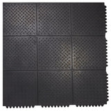 Checker Top Rubber Interlocking Floor Mat