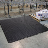 Checker Top Rubber Interlocking Floor Mat